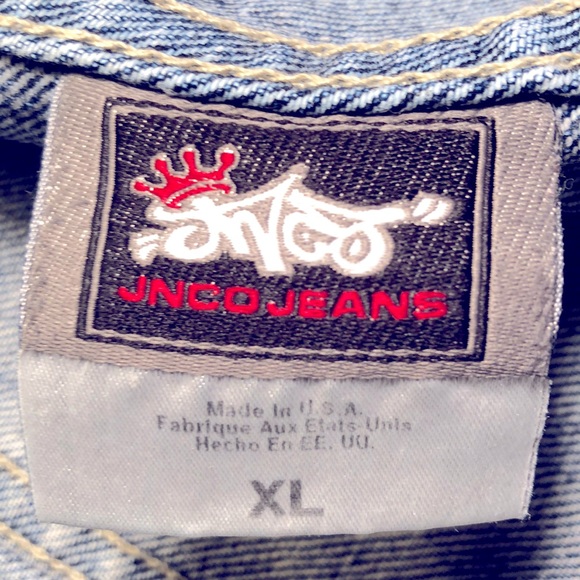 Vintage 90’s JNCO Jean Jacket 🤯 Made In USA 🇺🇸 - Picture 5 of 7
